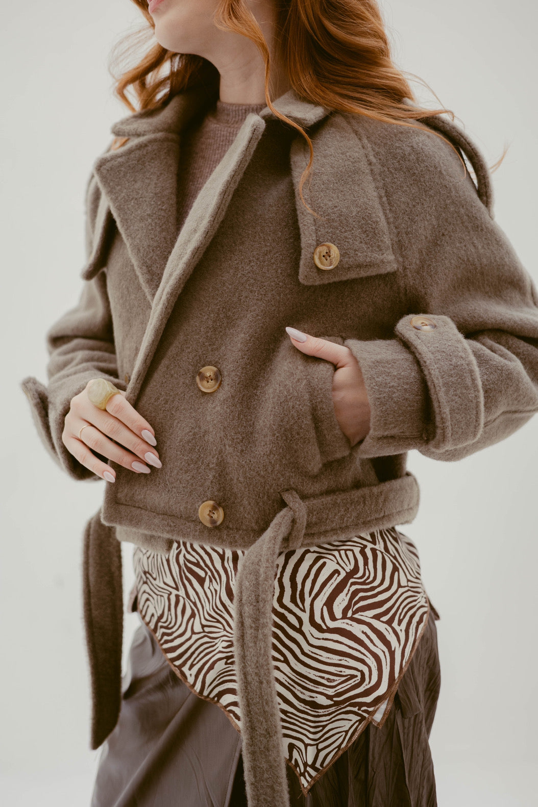 Cozy Belted Jacket