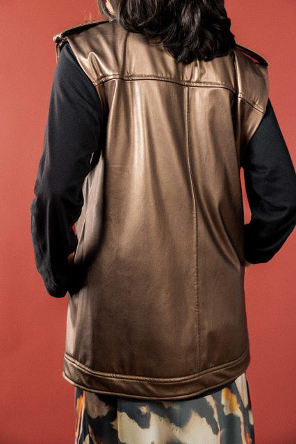 Luxe bronze vest
