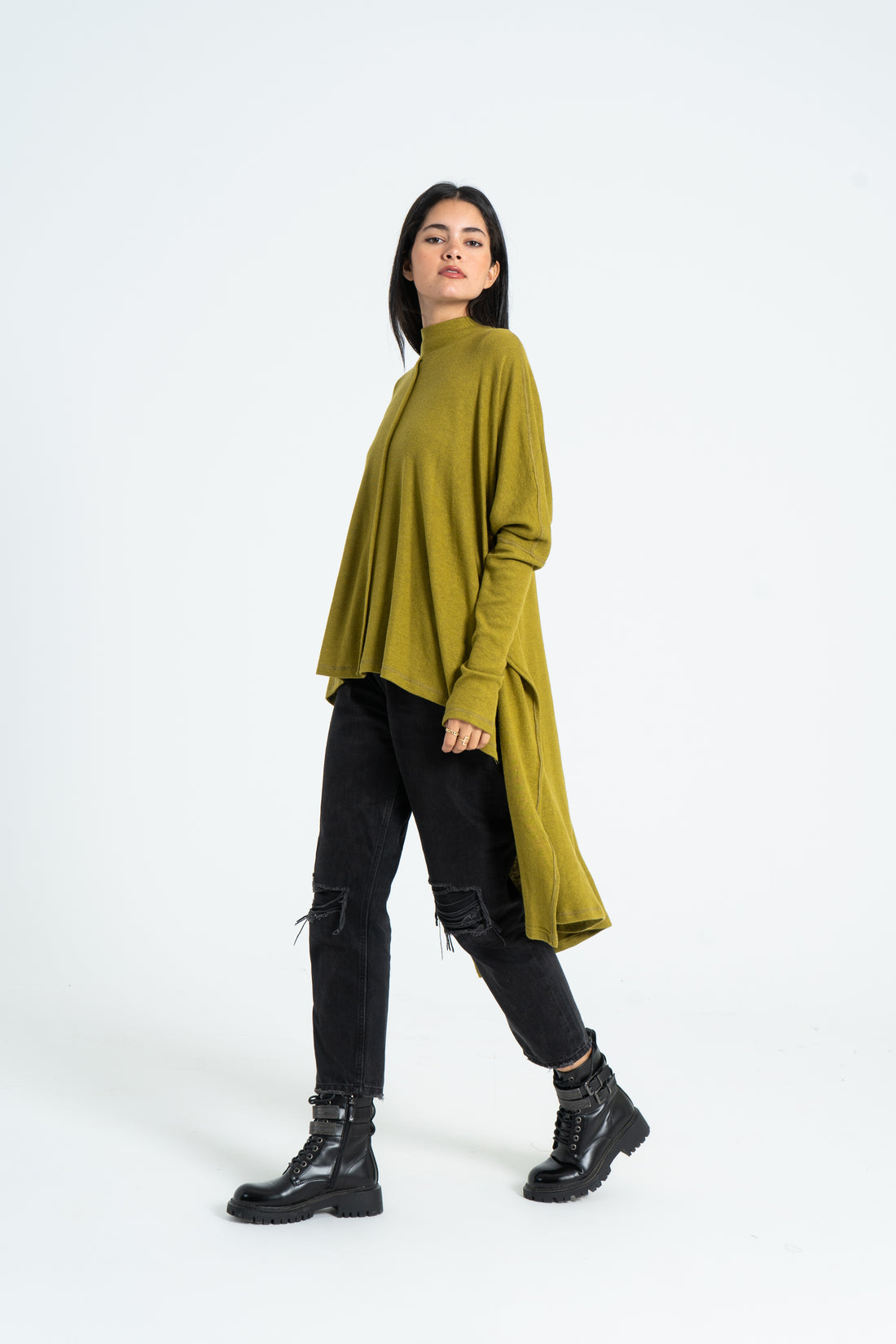 Essential Wool Blouse - Mustard