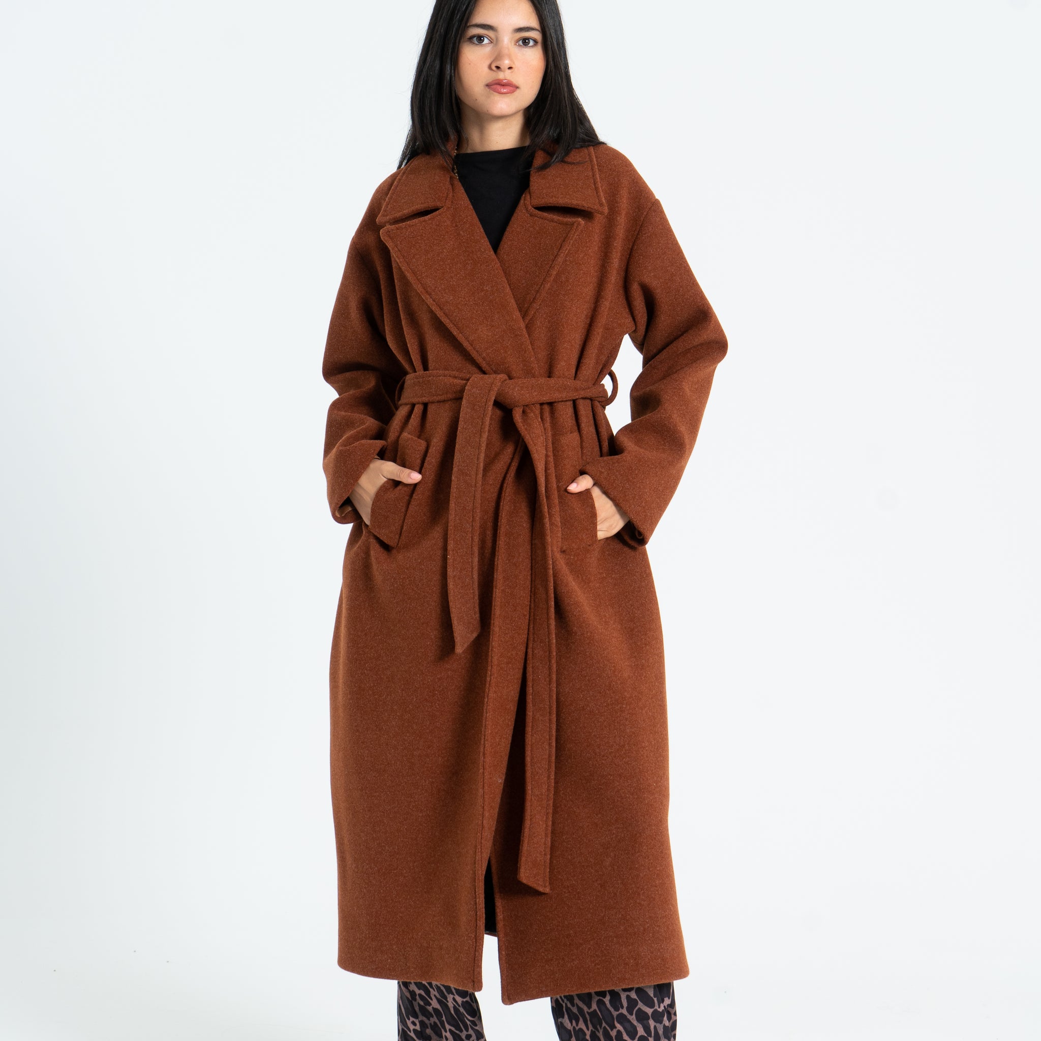 Haven Wool Coat - Brown