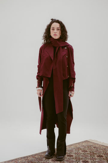 High & low Trench Coat