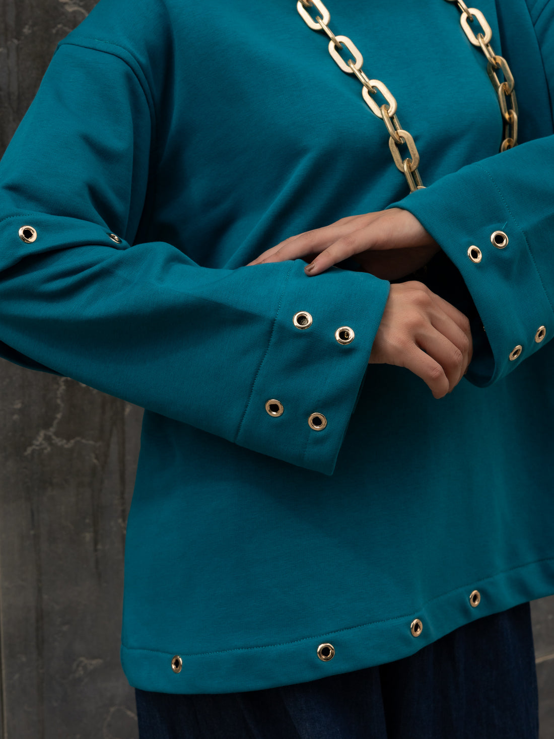 Bangle Detail Sweatshirt