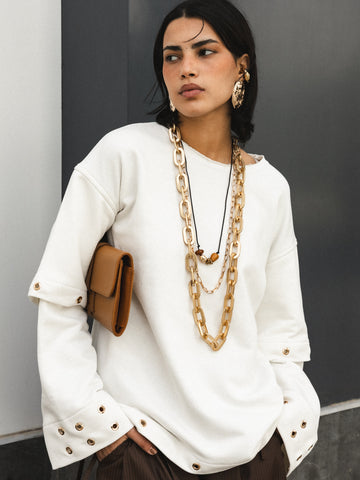 Bangle Detail Sweatshirt