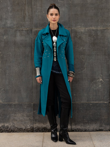 Teal Edge Kimono