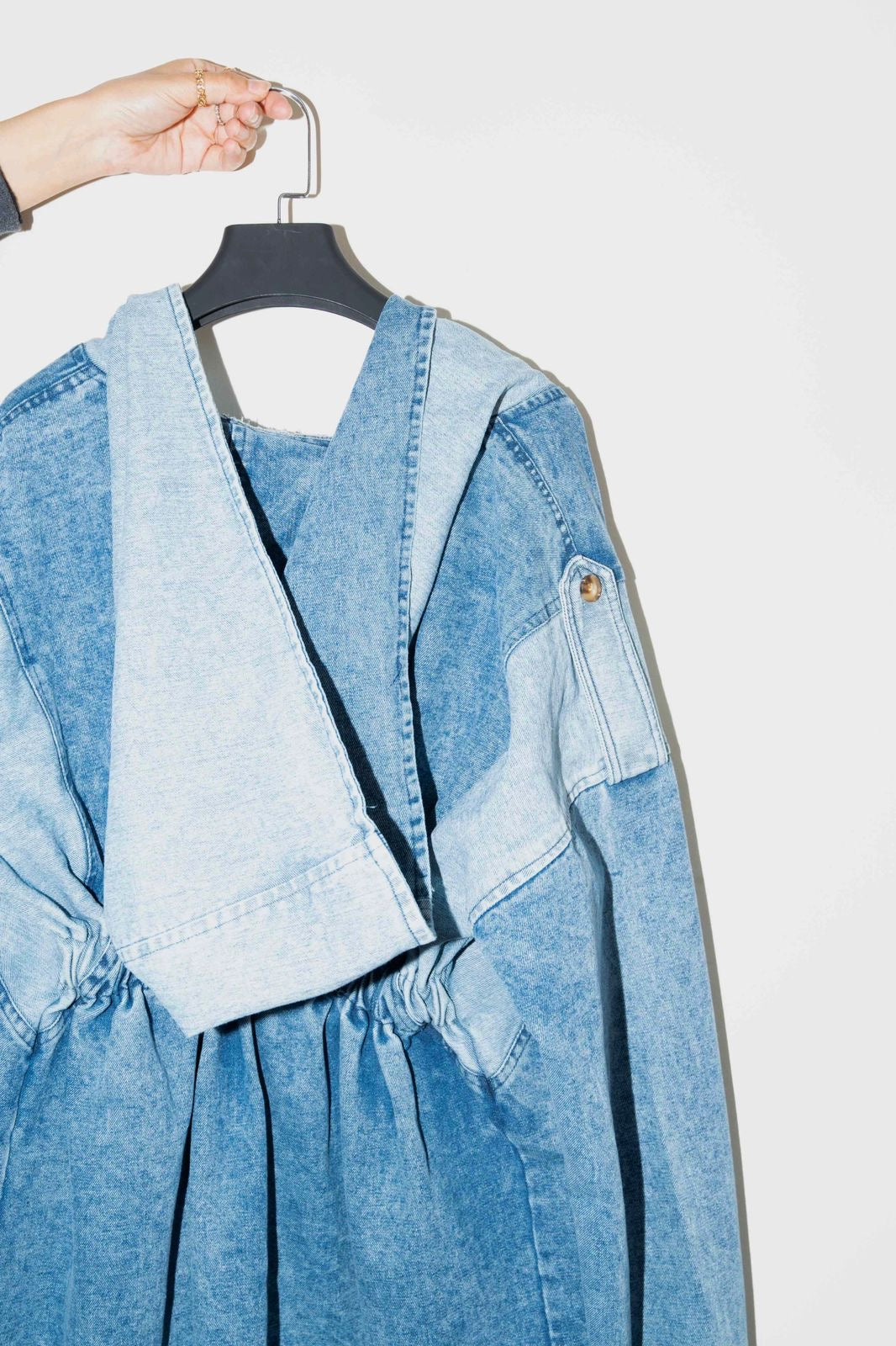 Pocketed denim jacket