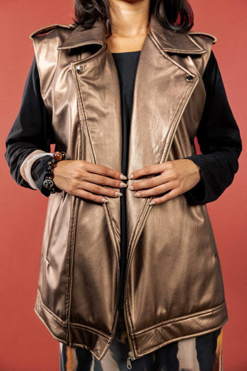 Luxe bronze vest