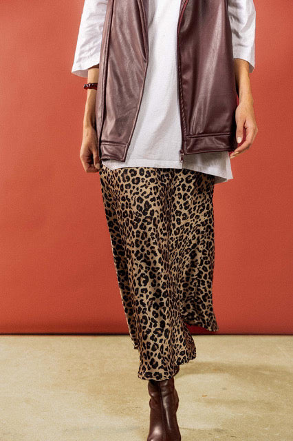 Leo Silk Skirt