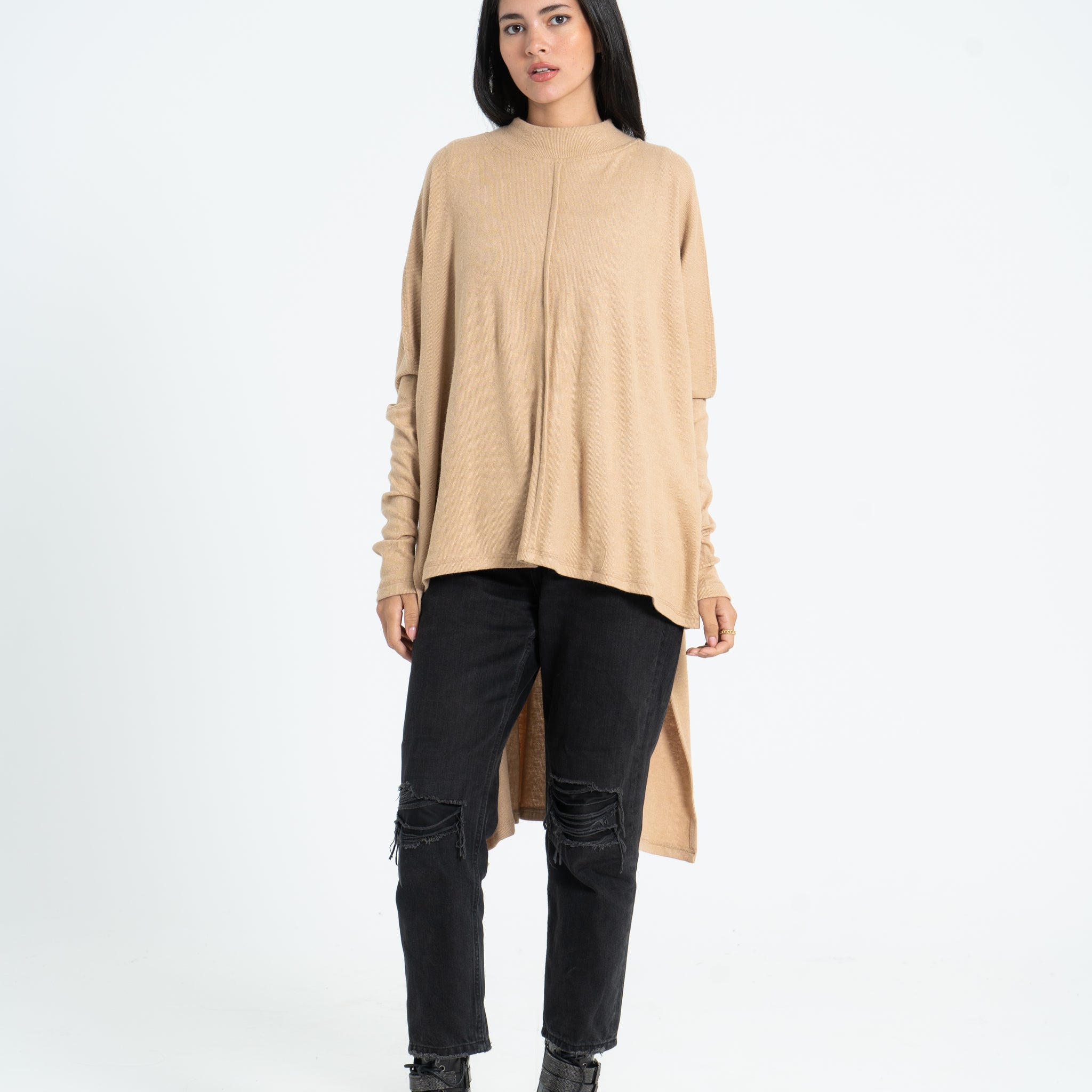 Essential Wool Blouse - Beige