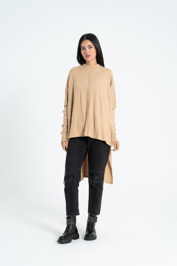 Essential Wool Blouse - Beige