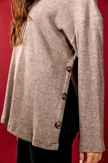 Side Button Knit