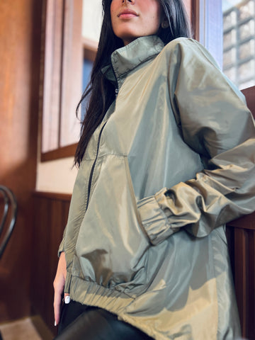 High n low waterproof jacket - Olive