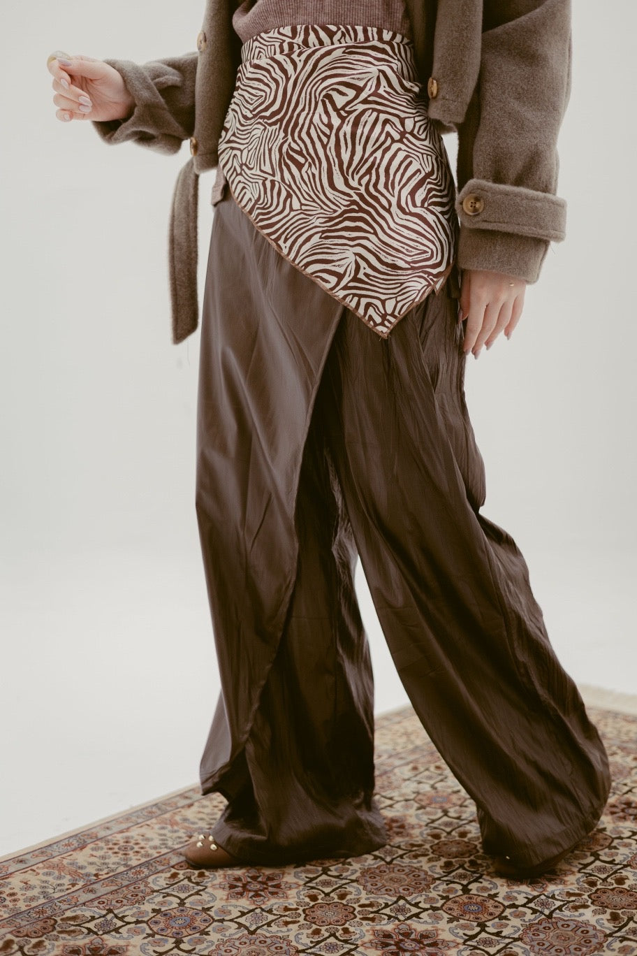 Leather Wide Leg Pant