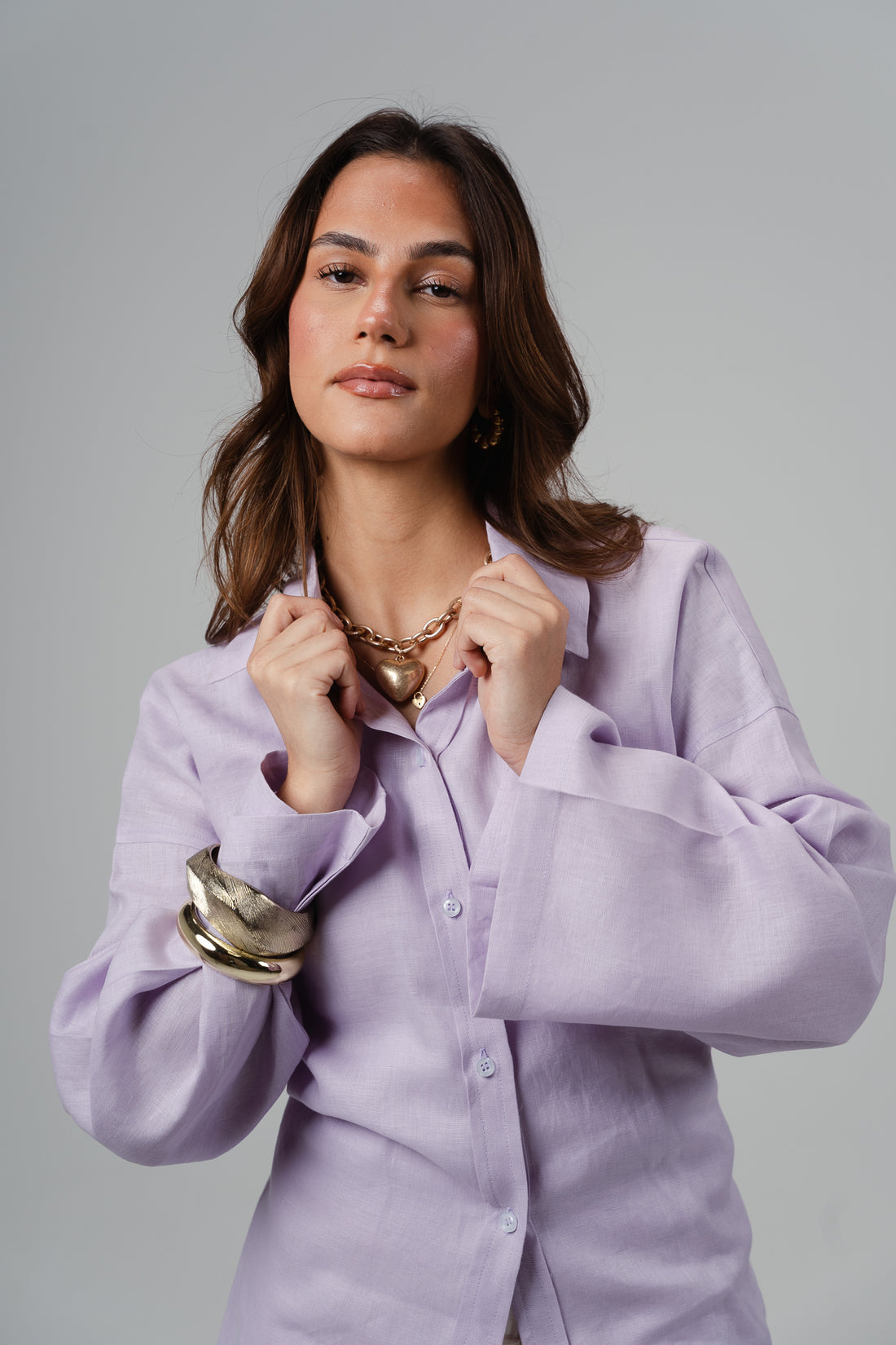 Back Tie Linen Blouse