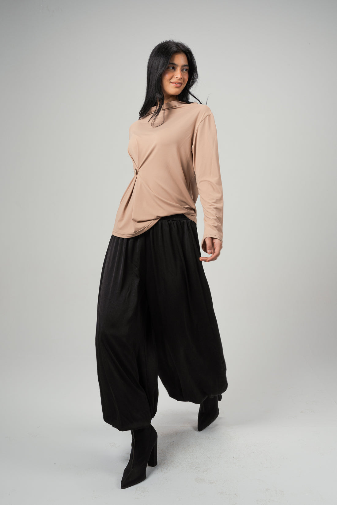 Minimal Button Cotton Top