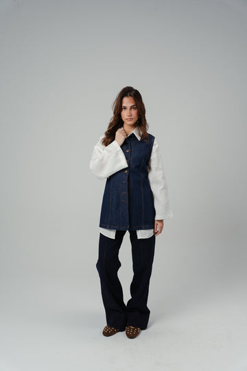 Tailored Denim Vest
