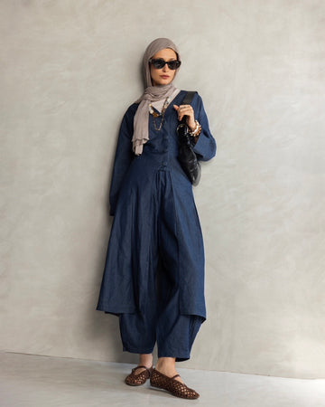 Sculpt Denim Kimono