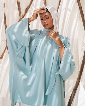Collar Top - Baby Blue
